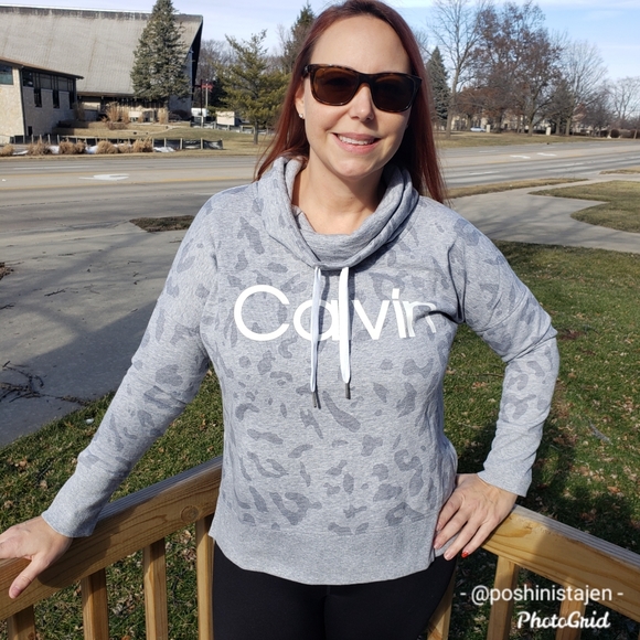 NWT Calvin Klein Cowl Neck Sweatshirt Small - Picture 3 of 6